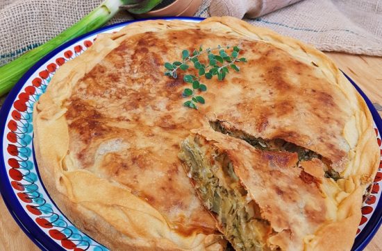 questa immagine rappresenta torta di riso ai carciofi ricetta di pasticciandoconlafranca