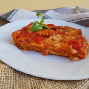 questa immagine rappresenta lasagna veg fatta in casa ricetta di pasticciandoconlafranca