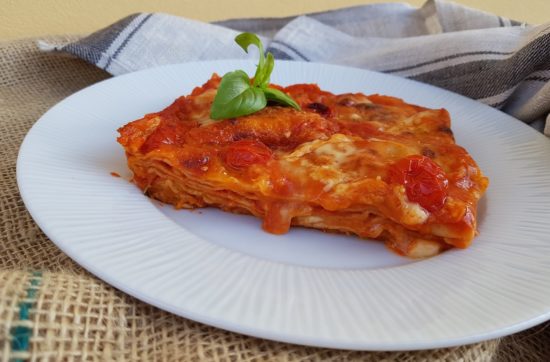 questa immagine rappresenta lasagna veg fatta in casa ricetta di pasticciandoconlafranca