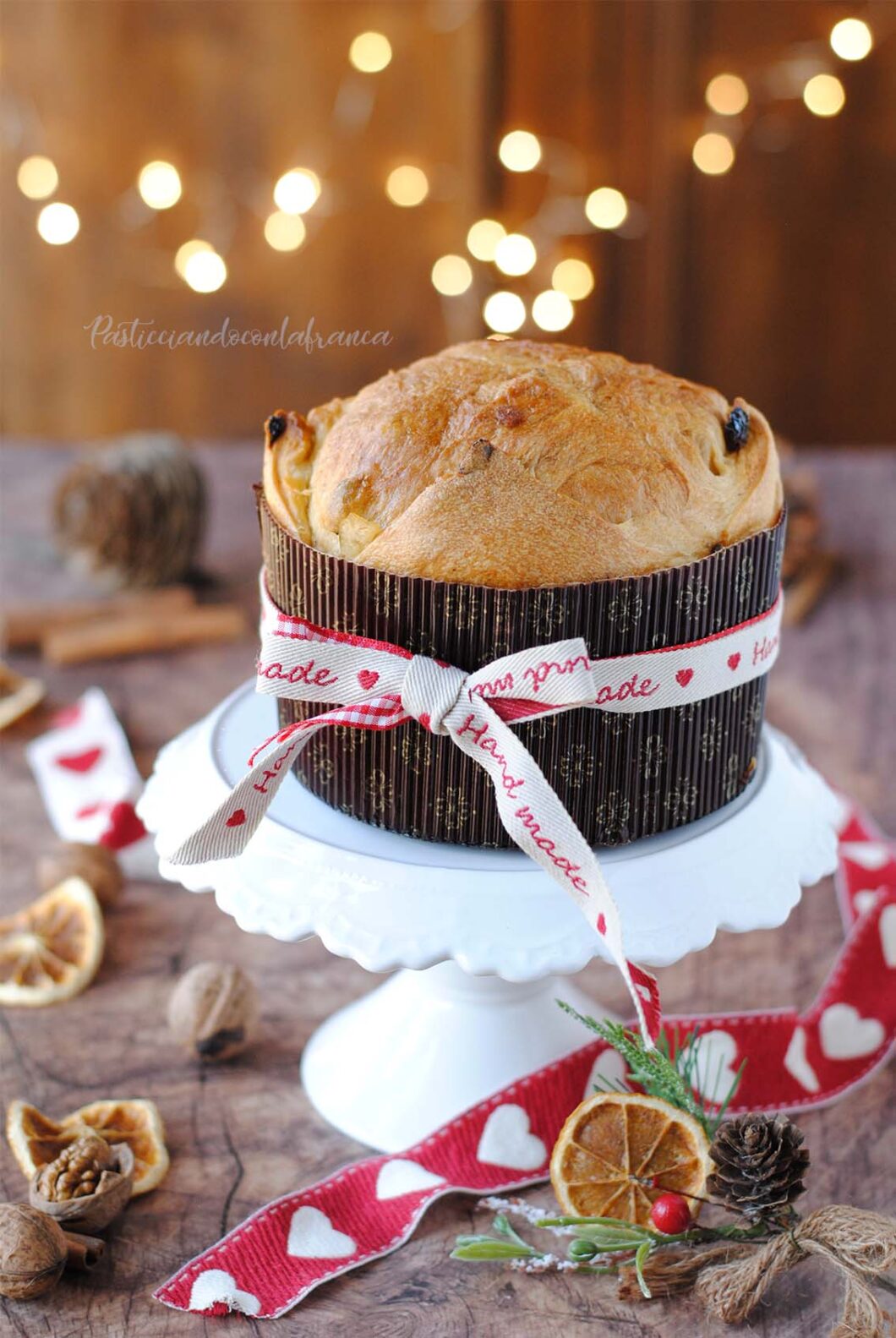 questa immagine rappresenta panettone vegan veggyttone ricetta di pasticciandoconlafranca