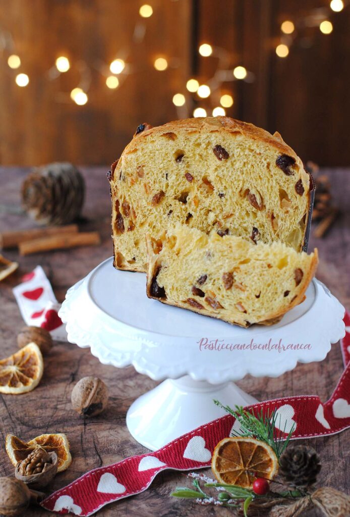 questa immagine rappresenta panettone vegan veggyttone ricetta di pasticciandoconlafranca