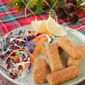 questa immagine rappresenta i bastoncini di tofu ricetta di pasticciandoconlafranca