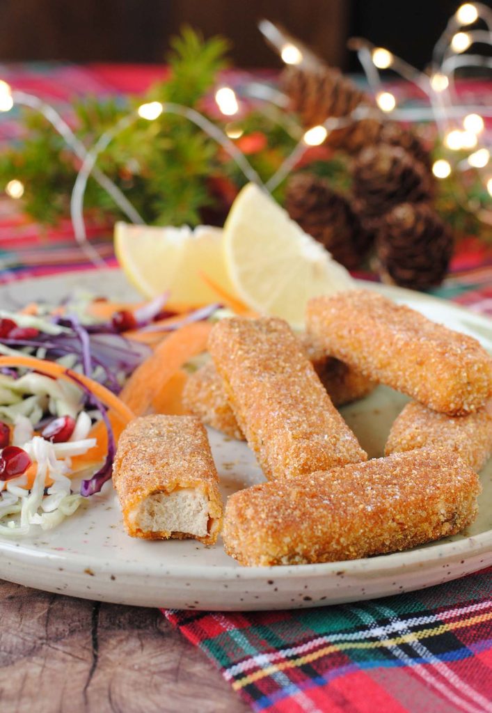 questa immagine rappresenta i bastoncini di tofu ricetta di pasticciandoconlafranca