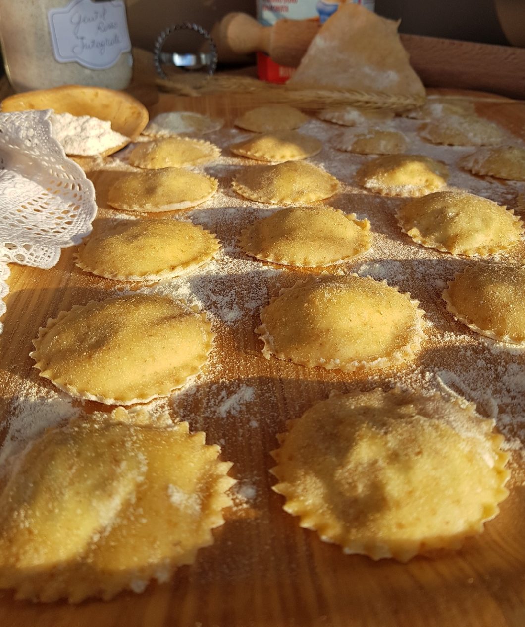 questa foto rappresenta i ravioli gluten free ricotta e spinaci ricetta di pasticciandoconlafranca