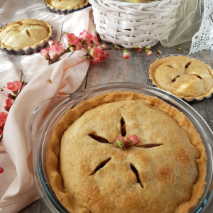 questa foto rappresenta la apple pie vegana vegan apple pie dalla ricetta di pasticciandoconlafranca