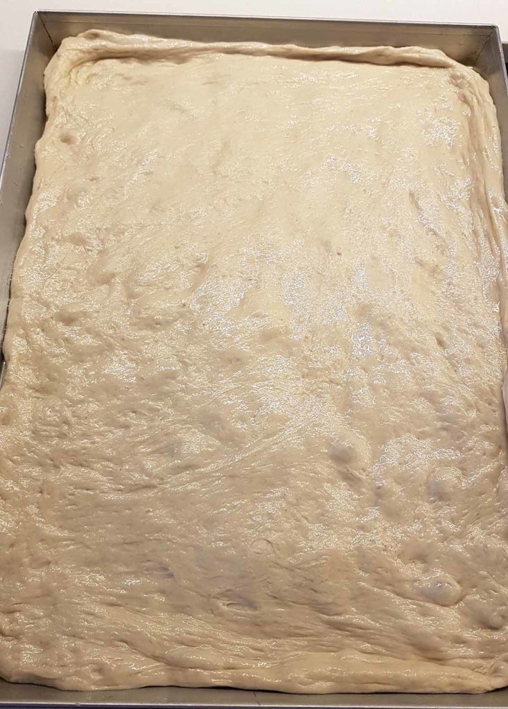 questa immagine rappresenta focaccia genovese ricetta originale di voltri pasticciandoconlafranca