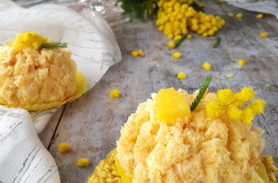 questa immagine rappresenta tortine mimosa ricetta di pasticciandoconlafranca