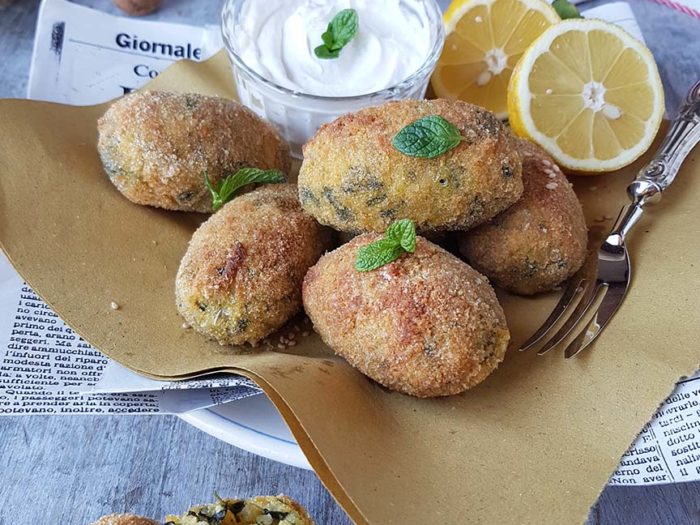 Supplì di riso e spinaci ricetta riciclo