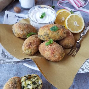 questa immagine rappresenta supplì di riso ricetta riciclo di pasticciandoconlafranca