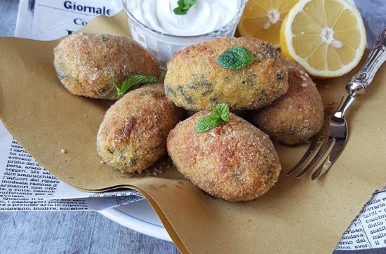 questa immagine rappresenta supplì di riso ricetta riciclo di pasticciandoconlafranca