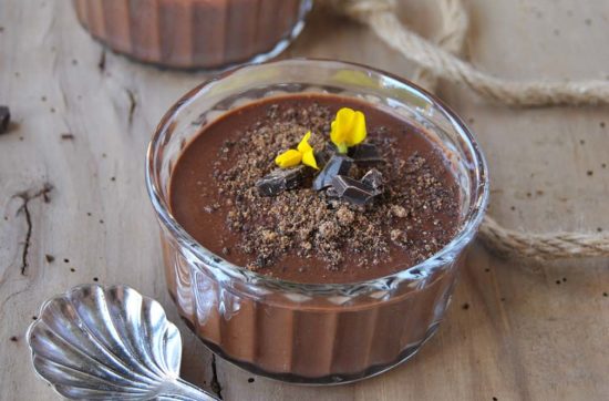 questa immagine rappresenta la mousse di cioccolato all'acqua ricetta di pasticciandoconlafranca