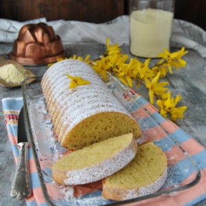 questa immagine rappresenta torta amor polenta senza latte e senza uova ricetta di pasticciandoconlafranca