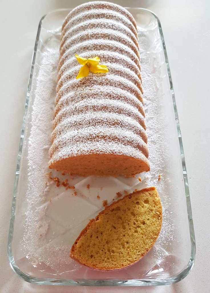 questa immagine rappresenta torta amor polenta senza latte e senza uova ricetta di pasticciandoconlafranca