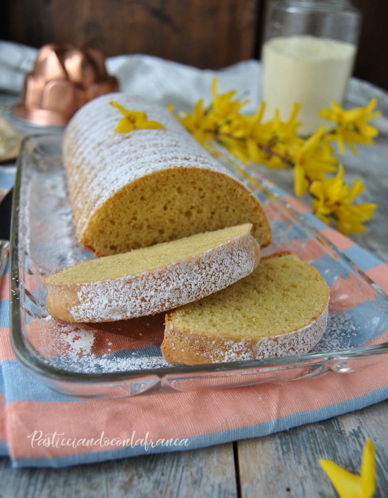 questa immagine rappresenta torta amor polenta senza latte e senza uova ricetta di pasticciandoconlafranca