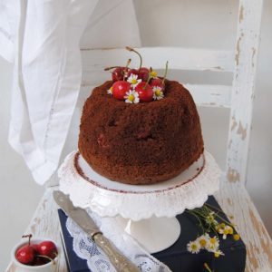 Bundt cake cioccolato e ciliegie ricette di pasticciandoconlafranca