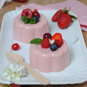 budino di mandorla alla fragola ricetta di pasticciandoconlafranca