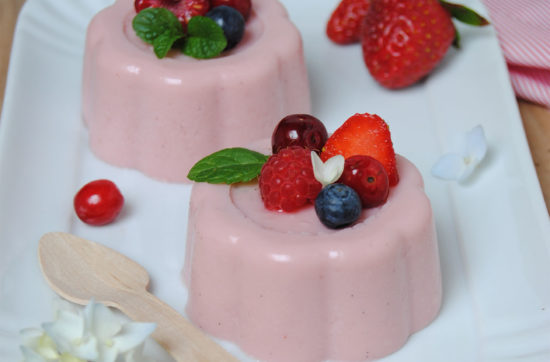 budino di mandorla alla fragola ricetta di pasticciandoconlafranca