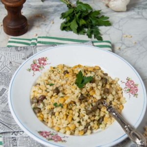 fregola sarda con ceci e capperi al profumo di mare ricetta di pasticciandoconlafranca