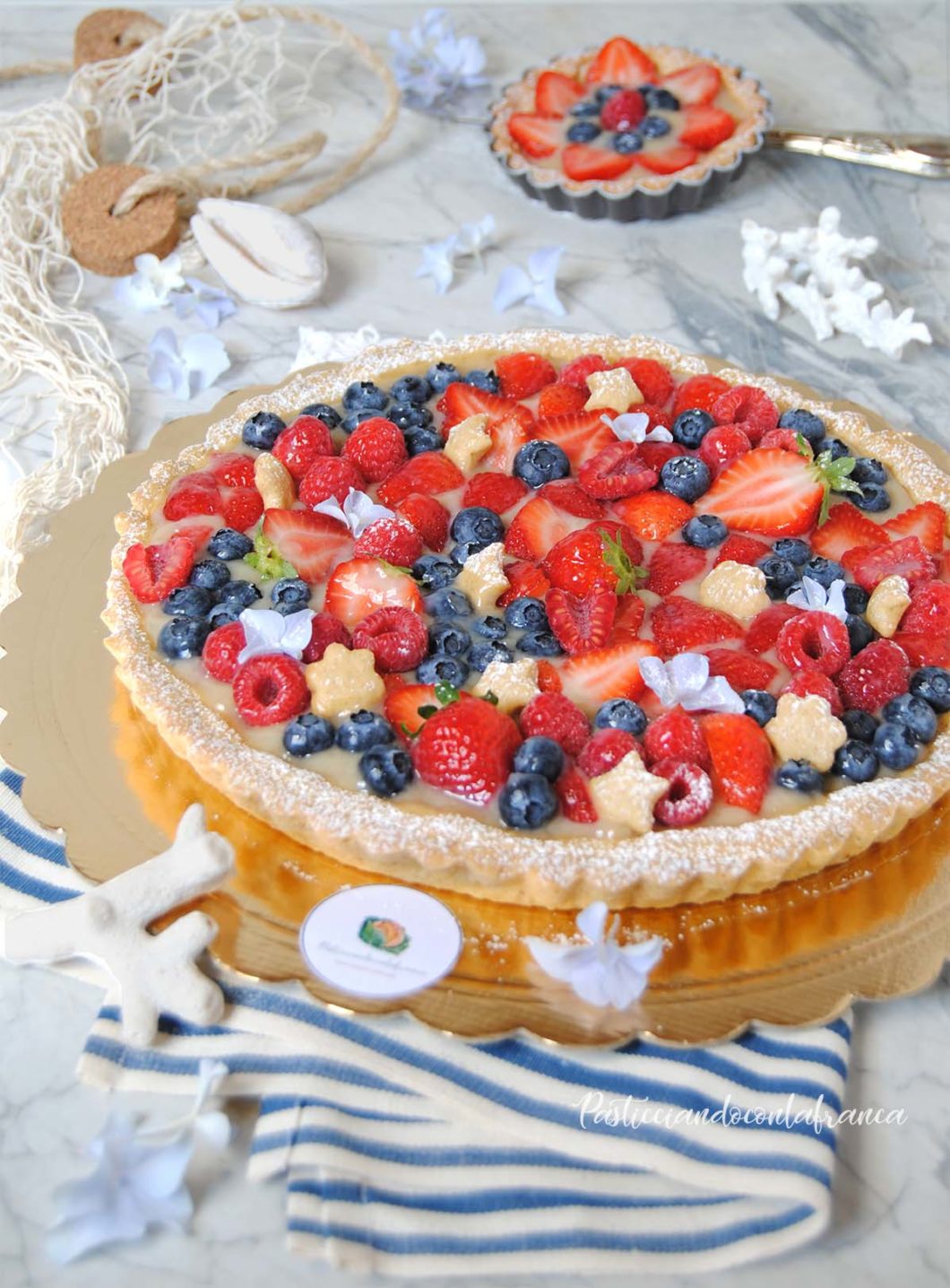 crostata con crema al limone e frutti di bosco ricetta di pasticciandoconlafranca