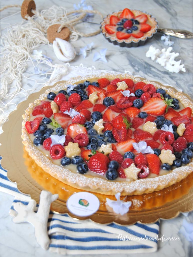 crostata con crema al limone e frutti di bosco ricetta di pasticciandoconlafranca