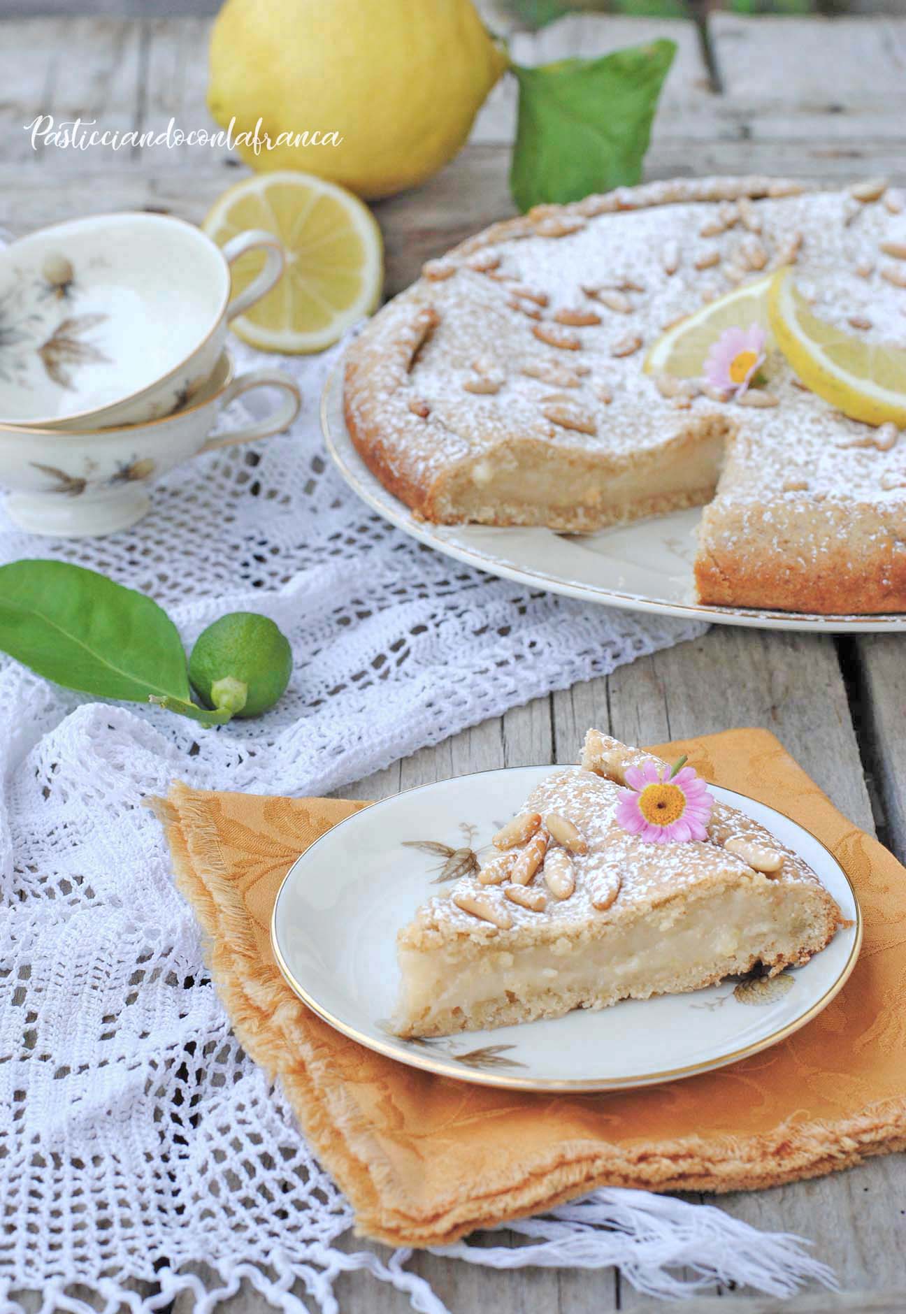 torta della nonna vegan ricetta di pasticciandoconlafranca