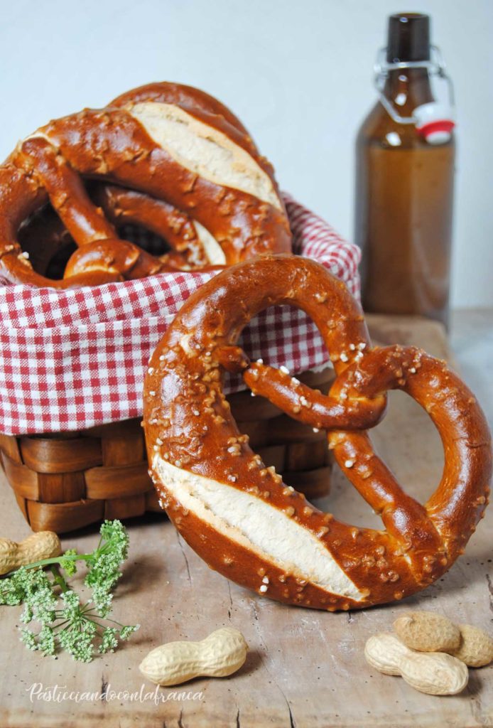 questa immagine rappresenta i miei Bretzels ricetta di pasticciandoconlafranca