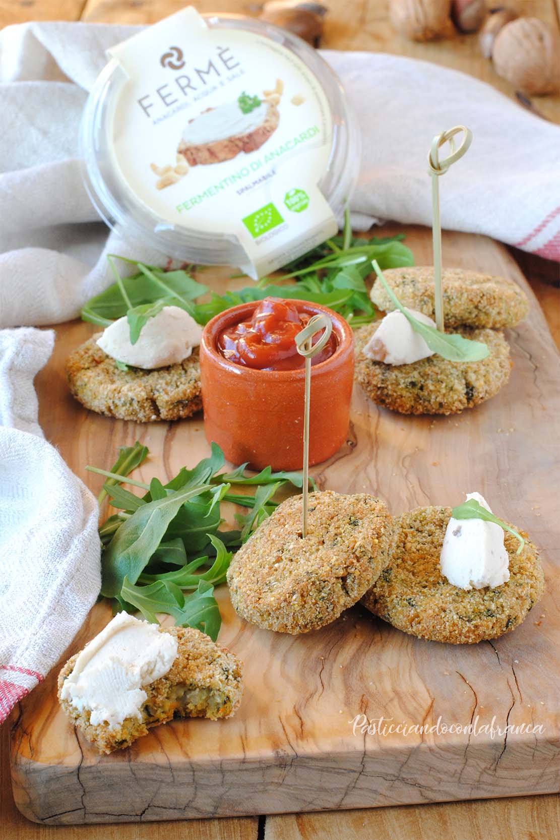 questa immagine rappresenta polpette di miglio e spinaci ricetta di pasticciandoconlafranca