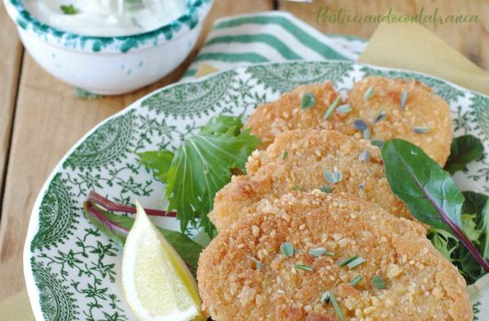 questa immagine rappresenta cotolette di cavolfiore ricetta di pasticciandoconlafranca