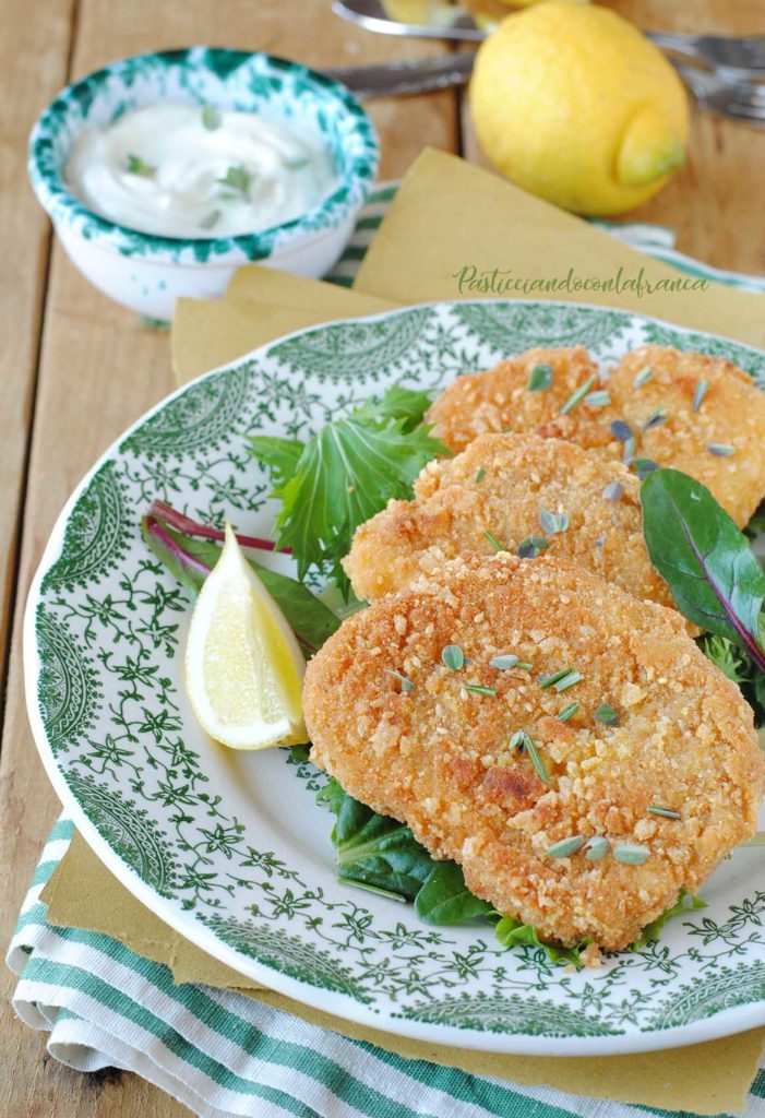 questa immagine rappresenta cotolette di cavolfiore ricetta di pasticciandoconlafranca