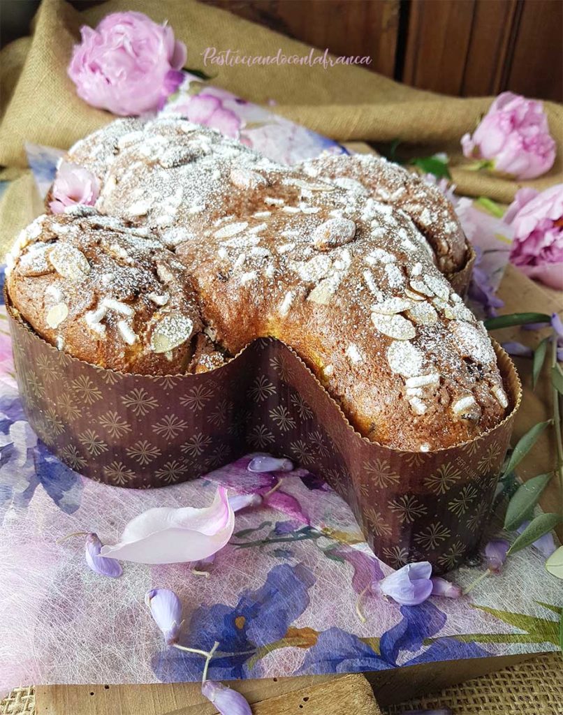 questa immagine rappresenta colomba vegan facile ricetta di pasticciandoconlafranca