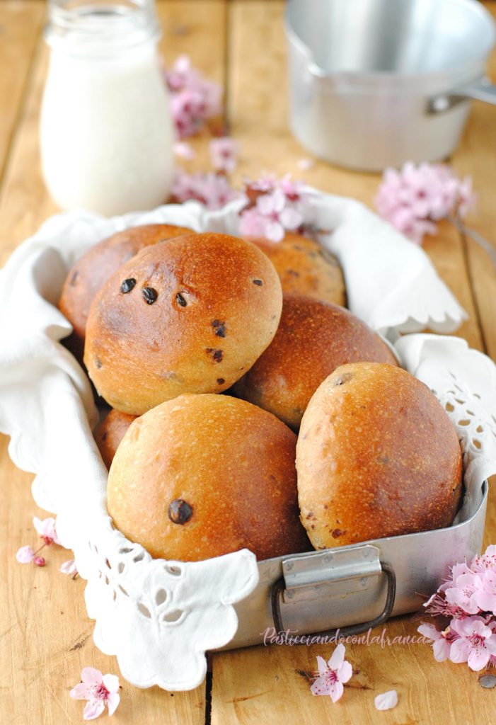 questa immgine rappresenta pangoccioli vegan sofficissimi ricetta di pasticciandoconlafranca