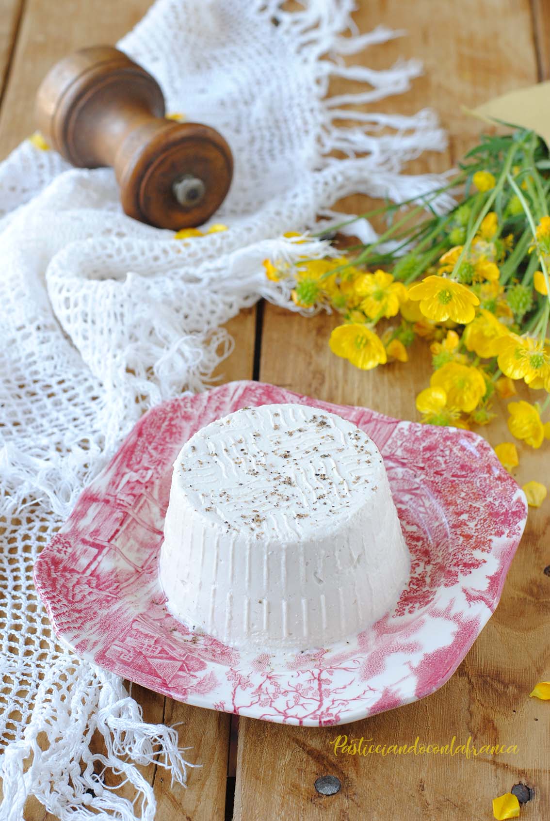 ricotta vegetale fatta in casa ricetta di pasticciandoconlafranca