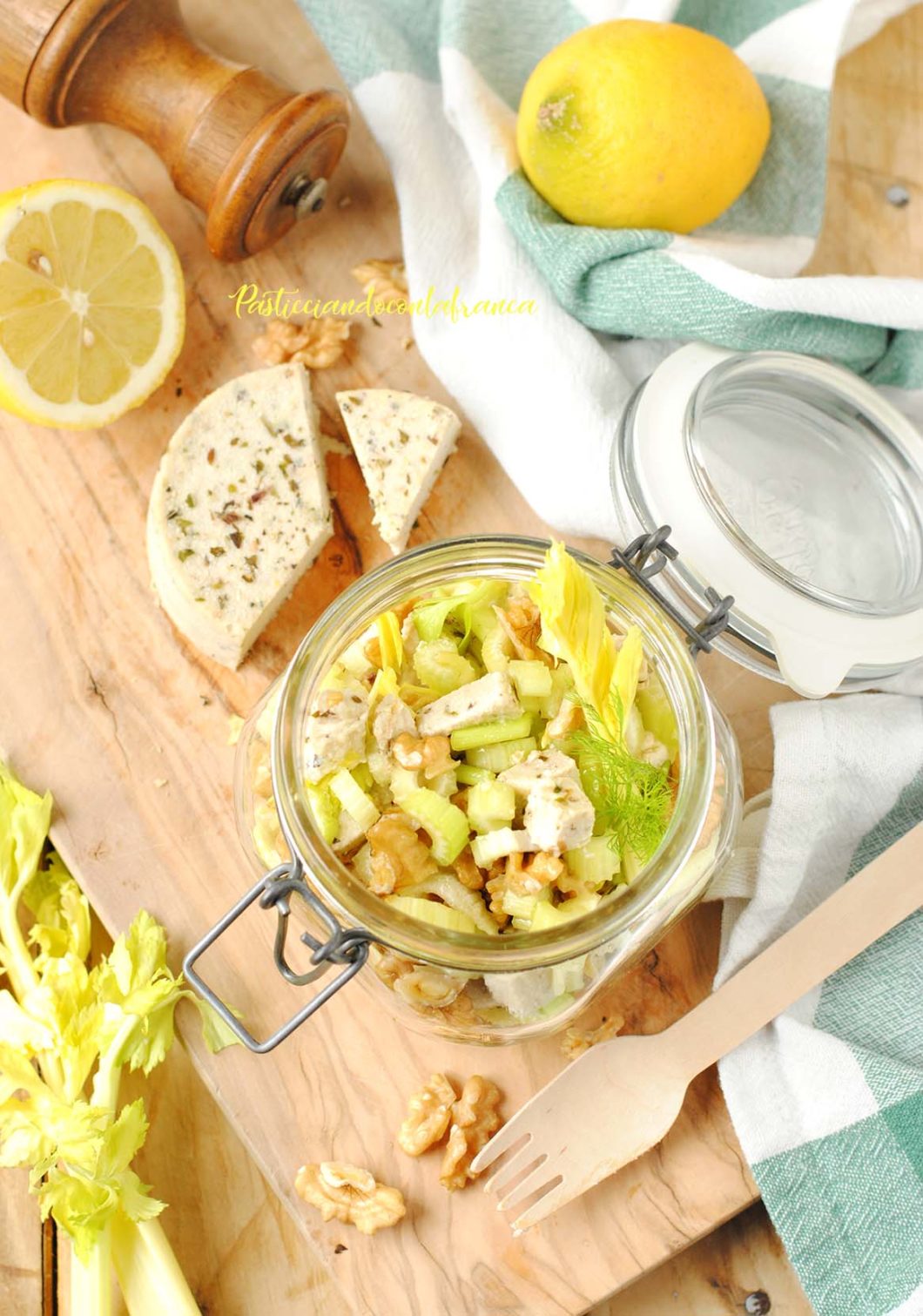 questa immagine rappresenta insalata bergera a modo mio ricetta di pasticciandoconlafranca