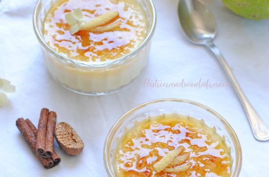 questa immagine rappresenta Crema catalana vegana ricetta di pasticciandoconlafranca