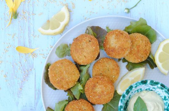 questa immagine rappresenta le crocchette di miglio tofu e zucca ricetta di pasticciandoconlafranca