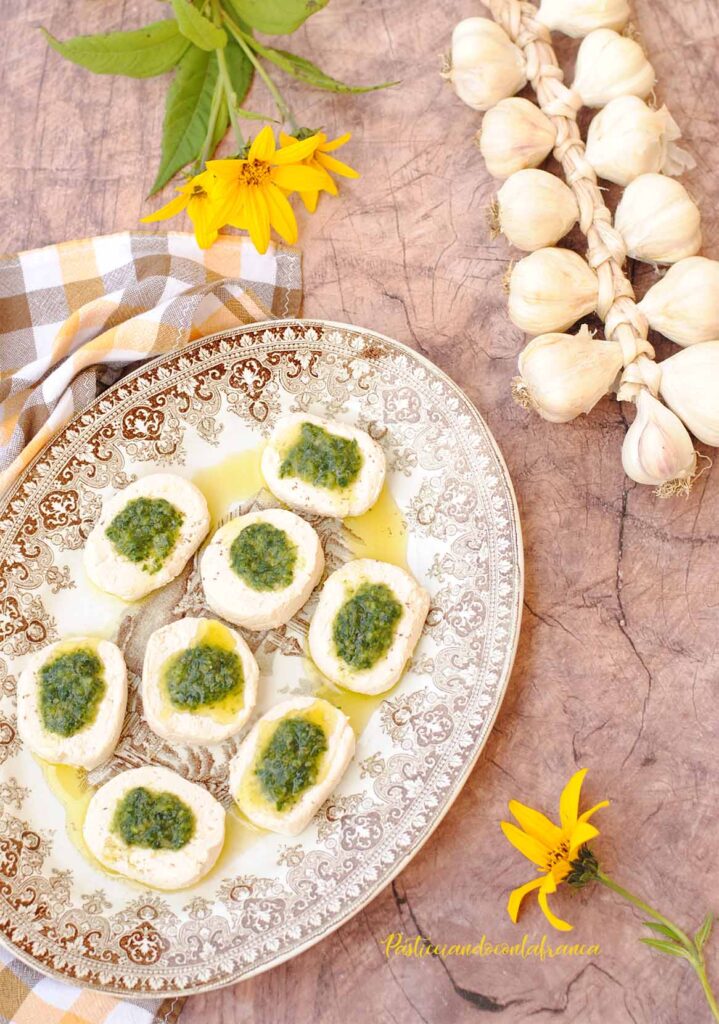 questa immagine rappresenta i tofumini al verde ricetta di pasticciandoconlafranca