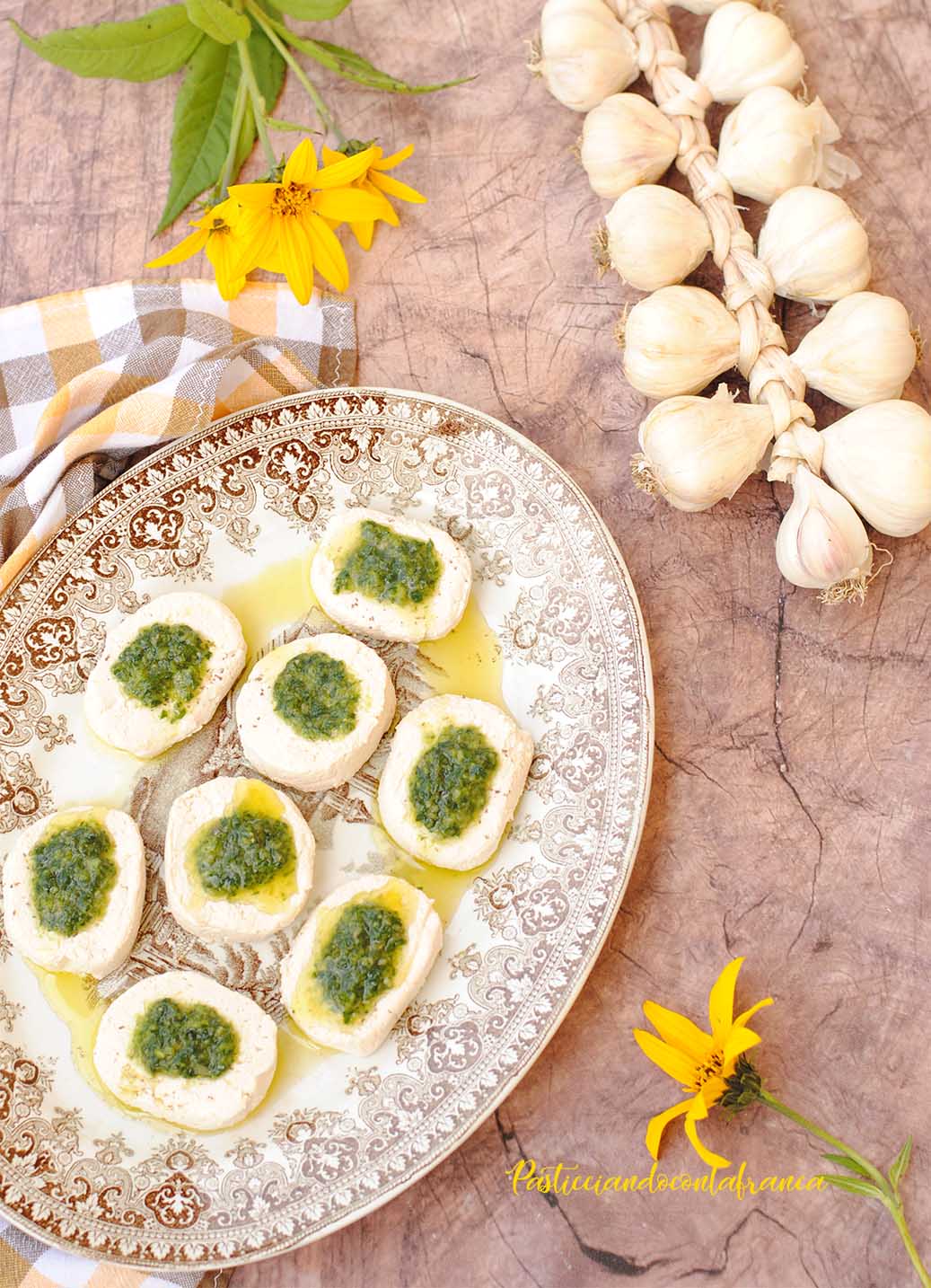 questa immagine rappresenta i tofumini al verde ricetta di pasticciandoconlafranca