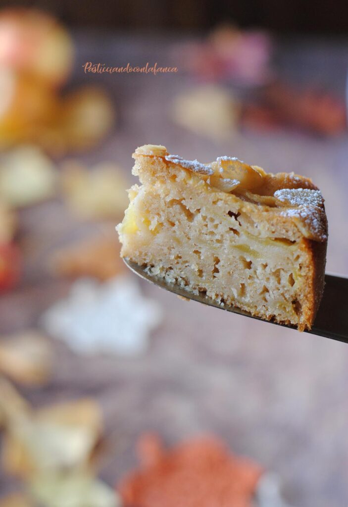 questa immagine rappresenta torta di mele vegana ricetta di pasticciandoconlafranca