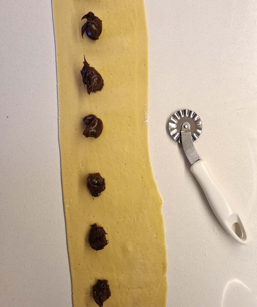 questa immagine rappresenta i ravioli dolci al forno ricetta di pasticciandoconlafranca