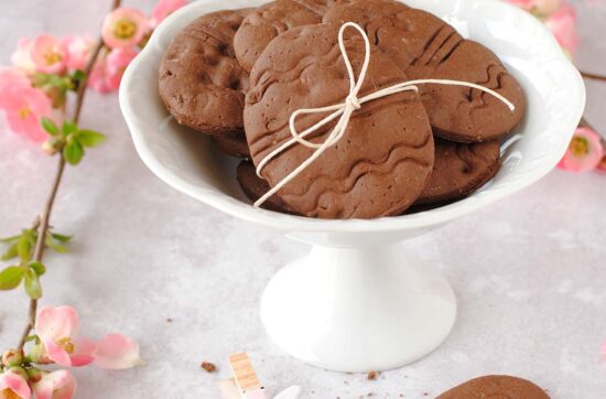 questa immagine rappresenta biscotti al doppio cioccolato ricetta di pasticciandoconlafranca