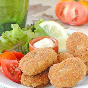 questa immagine rappresenta nuggets vegetali ricetta di pasticciandoconlafranca