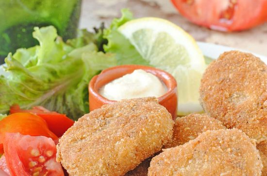 questa immagine rappresenta nuggets vegetali ricetta di pasticciandoconlafranca